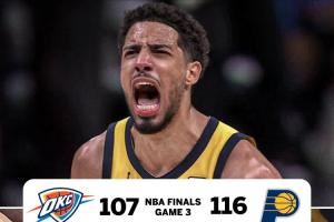 ??步行者2-1雷霆！美球迷：最侥幸的球队！雷霆6场拿下！